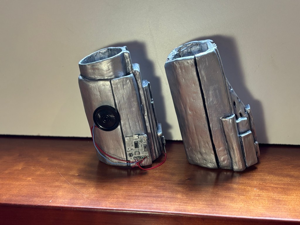 Mandalorian wrist gauntlets left side